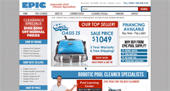 Desktop Screenshot of epicpoolsupply.com