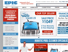 Tablet Screenshot of epicpoolsupply.com